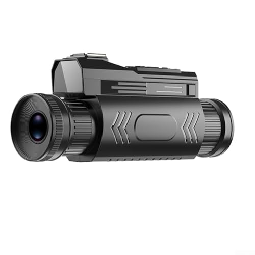 Zoom 28x pour monoculaire de vision nocturne avec résolution vidéo 4K et batterie continue de 8 heures pour l'observation de la faune (noir)