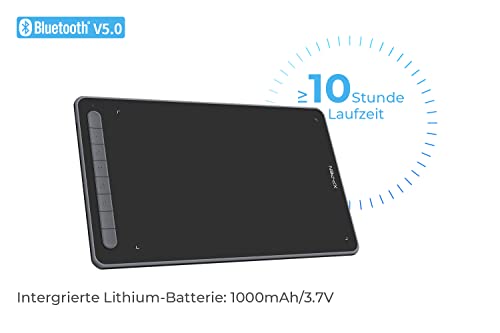 XP-PEN Deco LW 10"x6" tablet graficzny Bluetooth X3 Smart Chip Tilt z rysikiem bezakumulatorowym (czarny)