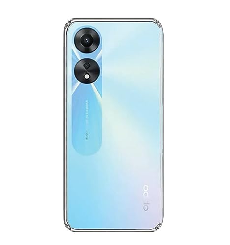 Image of COVERBLACK Rubber Silicone Back Cover for Oppo A58 4G - Transparent