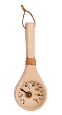 The Sauna Place Aspen Ladle Thermometer - Celsius Only (10 1/2'' x 4 3/4'') Sauna Accessories Sauna Temperature Sensor-image-45