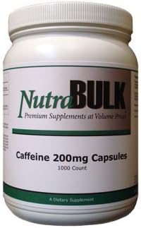Inscape Data NutraBulk Caffeine 200mg, 1000 Capsules