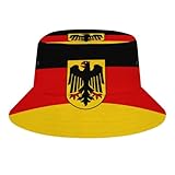 Soccer Germany Hat Fisherman Bucket Hat, Game Day Summer Beach Sun Hat for Fans Gifts