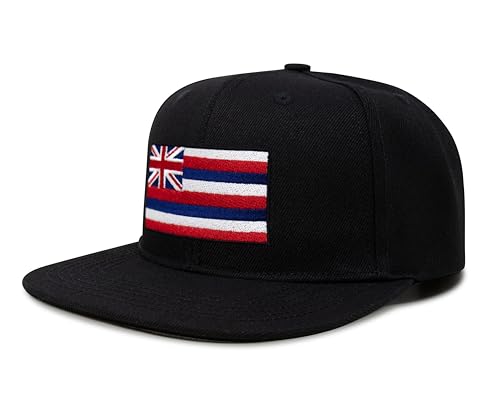 Image of International Tie State Hat for Men and Women, Adjustable Snapback Trucker Baseball Cap with Embroidered Patch