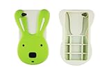Epaisseur 1.5 mm NOVAGO Compatible avec iPhone 4, iPhone 4S Coque Silicone série Ultra protectrice et Solide (Lapin Vert)