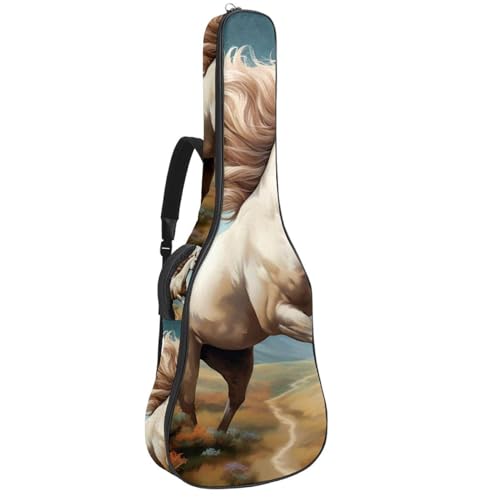 Sac de guitare acoustique multicolore pour transporter votre musique partout