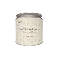 Foodliber Pu Erh tee lose in Dose – 100% Tee von uralter Teebäumen aus China,der Ihren Mund und den Zungengrund „wild kleine Quellen sprudeln“ lässt,Extrem ergiebig,koffeinarm,50g