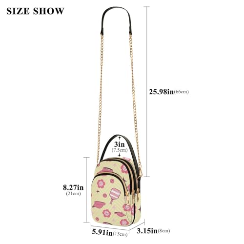 Image of MCHIVER Golf Crossbody Bag for Women Cell Phone Purse Wallet with Removable Chain Shoulder Handbag