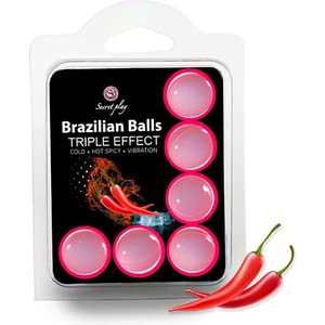 Set 6 Brazilian Balls Triple Efecto