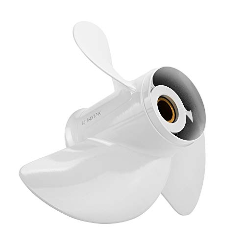 Image of OEM Upgrade Aluminum Outboard Moto Boat Propeller fit Yamaha Engines 60-115 HP, 13.25x17p,13.5x15p,13x19p,13x17p-4B 15 Spline Tooth