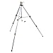 Melnor 65066-AMZ Metal Pulsating Sprinkler with Tripod and QuickConnect Product Adapter Set, Silver