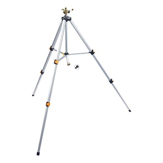 Melnor 65066-AMZ Metal Pulsating Sprinkler QuickConnect Product Adapter, Amazon Bundle, XT Tripod