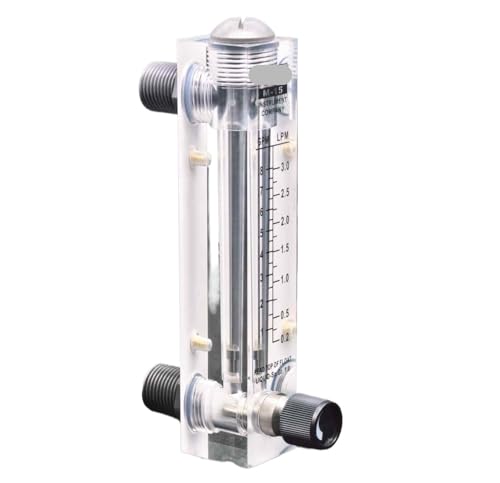 Rotamètre LZM-15 avec vanne débitmètre d'eau 16-160LPH pour panneau