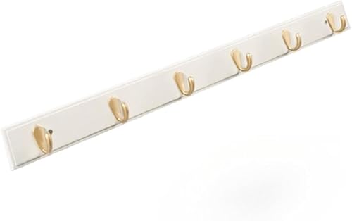 KryZaro天然竹製半円形ウォールハンガー 壁掛けフック付き収納ラック おしゃれ省スペース 物干し