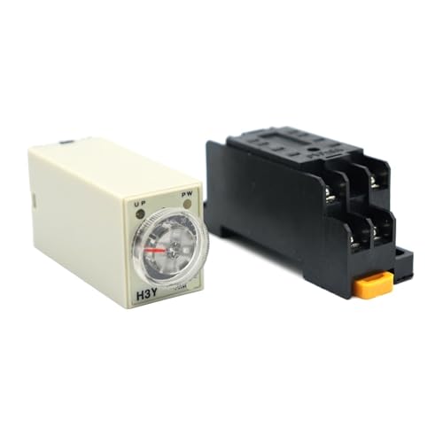 Relais temporisé H3Y-2 DC 24V bouton rotatif pour contrôle précis de 0-3s