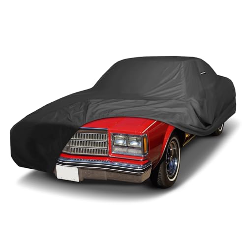 Image of iCarCover Premium Custom Car Cover for 1973-1977 Buick Regal Heavy Duty Waterproof All Weather Rain Snow UV Sun Protector Custom Fit Full Exterior Indoor Outdoor Protection Car Cover (Black)