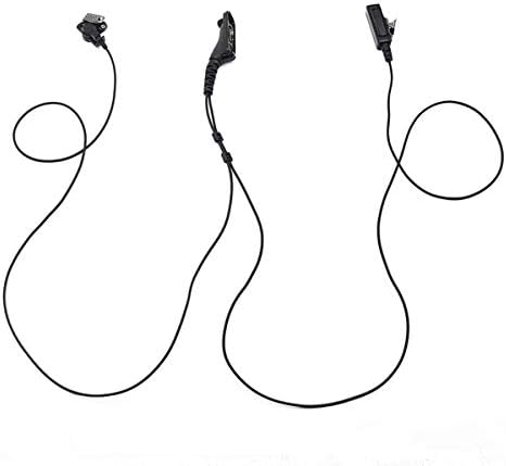 Jinxuny Air Tube PTT Earpiece Microphone Headset Detachable Wire Connector For Motorola Two Way Radio Walkie Talkie DP4400 DP4401 DP4600 DP4800 DP4801