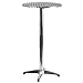 Flash Furniture 23.25'' Round Aluminum Indoor-Outdoor Folding Bar Height Table with Base