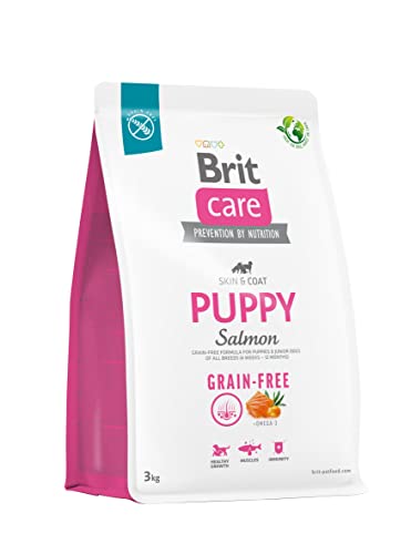 Brit Dry food for puppies and young dogs of all breeds (4 weeks - 12 months) Care Dog Grain-Free Puppy Salmon 3kg