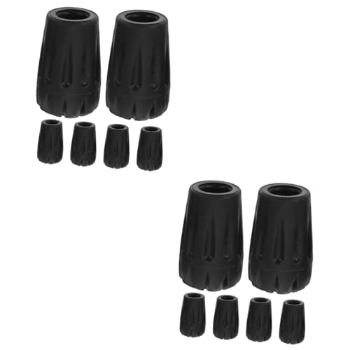 Beavorty Sets Trekking Pole Tip Cover Non-Slip Cane Tips Replacement for Hiking Sticks Walking Sticks Walking Accessories Pcs