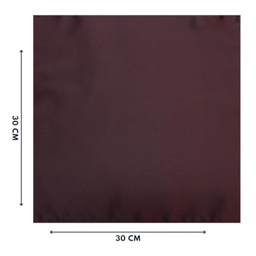 Image of LEONARDI Men's Solid Pocket Square | 30cm x 30cm | Smooth texture | Microfiber | Pack of 1 |