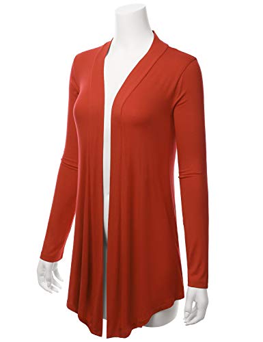 Image of LALABEE Women's Draped Open-Front Long Sleeve Light Weight Cardigan (S~3XL)