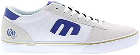 Etnies mens Calli Vulc X Colt 45 Skate Shoe, White/Navy/Gold, 9.5 US | Image 1