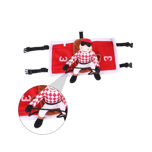 Disfraz para perro ORFOFE tamaño 50x20 cm color rojo miniatura 4