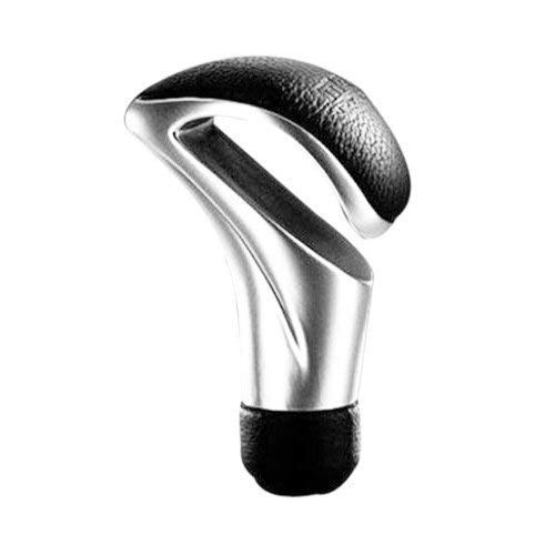 E-GENERIX Car Gear Shift Knob Manual Automatic Transmission Aluminum Alloy Knobs Shifter Stick Leather Head for All Cars