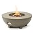 NIGOME 36-Inch Round Propane Fire Pit,Outdoor Patio Round Fire Bowl,Gas Firepit with Lid, Lava Rocks, Rain Cover for Patio, Backyard, Deck,50,000BTU Outdoor Modern Patio Fire Pit (Gray, 38)