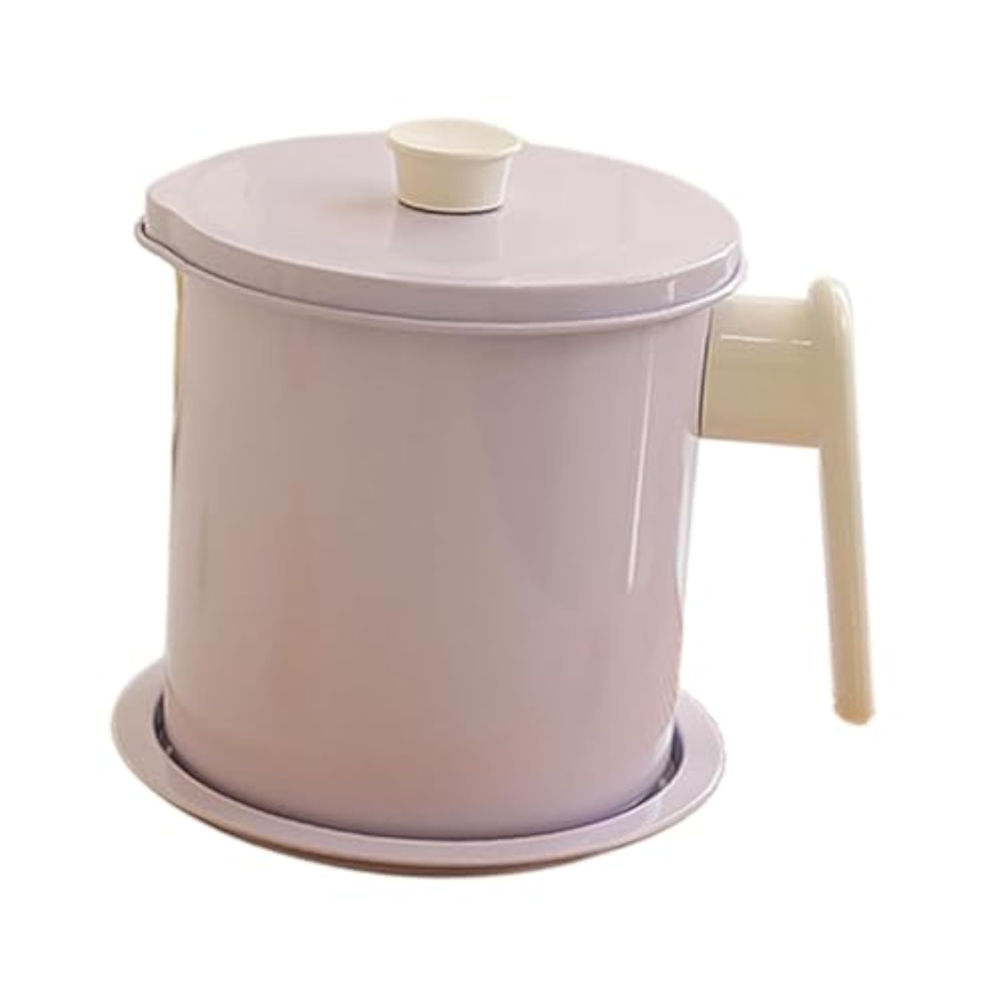 Oil Storage Container with Fine Mesh Strainer, 1.4L Violet