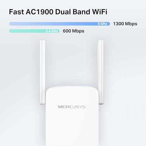 MERCUSYS ME50G AC1900Mbps WiFi Extender Booster, Internet Booster, Ethernet Port, EasyMesh, High-Gain Antennas, Access Point - Image 3