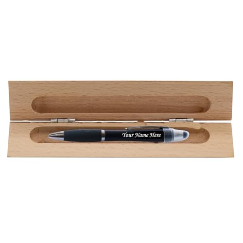 Image of Personalized Pen with Name Engraved I Metal Classy Customized Roller Ball Pens I Comfortable to Hold & Write I Gift for Men & Women Birthday Corporate Gifting (LED PE)