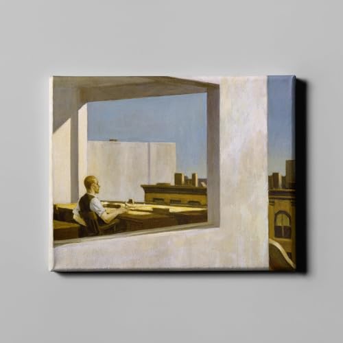 Lienzo de galería de Edward Hopper Office in a City, reproducción artística premium