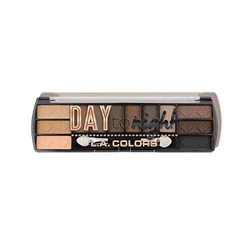 Image of L.A. COLORS Day To Night 12 Color Eyeshadow Palette, Daylight, 0.28 Oz