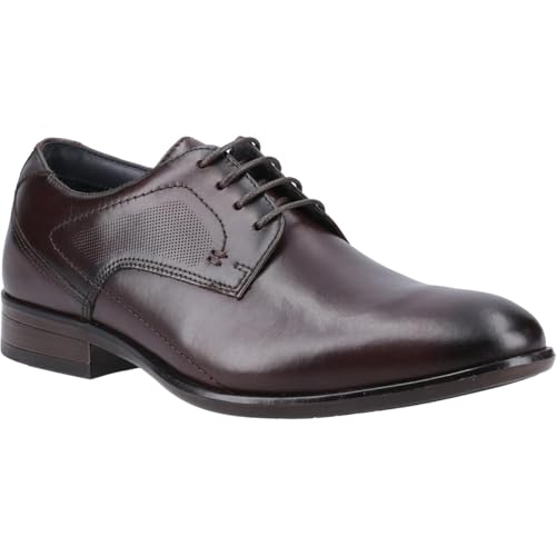 Pod Carl Scarpe in Pelle da Uomo Color Castagno con Lacci - EUR 44