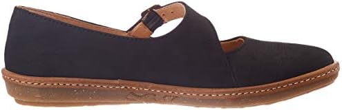 El Naturalista Women's Mary Jane Flat, Black, 10 | Image 4