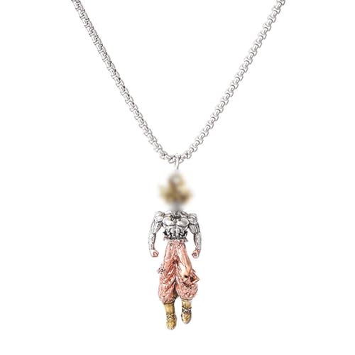 KEMUZ Collar Dragonball De 60 Cm, Colgante Goku Anime Para Son