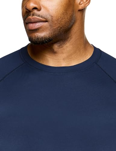TSLA Men's Rashguard Swim Shirts, UPF 50+ Protection Quick Dry, Stretch Comfort Fit, Flatlock Seams, Outdoor & Water Sports4