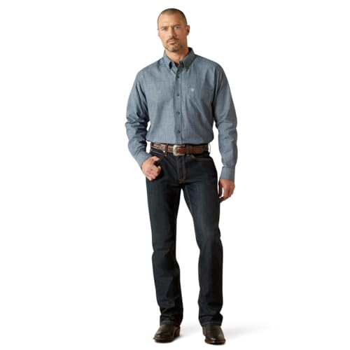 Ariat Men's Chambray Trent Button Shirt3