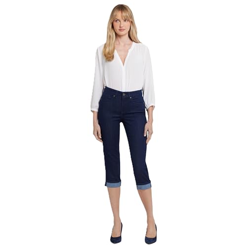 NYDJ Women's Marilyn Straight Cuff Cropped Slimming Jeans, Rinse 1, 2 by NYDJ - Used condition - US$24.52
