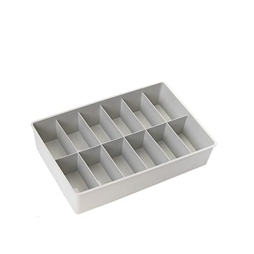 MJKQ9 収納ボックス 収納ケース 下着収納ケース 引き出し仕切り グレー(18マス) 35*23*8cm 下着収納 仕切りケース 防塵 防カビ 通気 長持ち 下着 靴下 ショーツ 小物収納 PPプラスチック素材 ブラ パンティー ソックス 収納可能 下