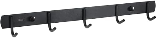 LUMAI Suporte de Parede em Aço Inoxidável com 5 Ganchos, Organiza...