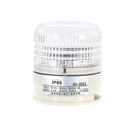 Voyant d'avertissement SV-JS52 rouge 12V avec buzzer et alarme étanche