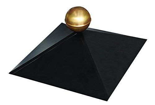 Preisvergleich Produktbild Karibu Pavillonhaube schwarz mit Messingkugel