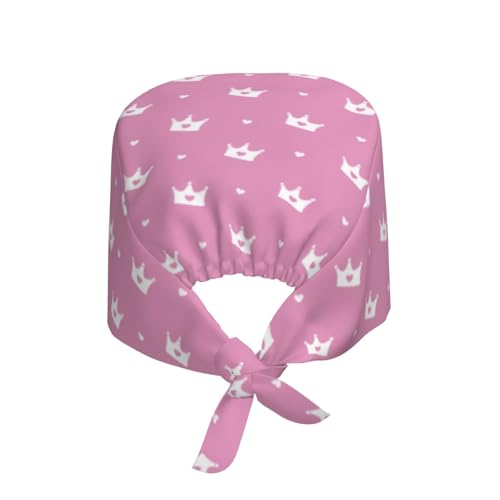 Image of Working Cap Scrub Cap with Sweatband Adjustable Unisex Women Tie Back Hat Nurse Surgical Caps