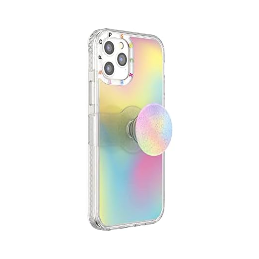 PopSockets iPhone 12 Case and iPhone 12 Pro Case for MagSafe with Repositionable Slide Pop Grip - Abstract