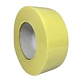 Hochkrepp-Abdeckband - Malerband für saubere Farbkanten | rückstandsfrei entfernbar | UV- & hitzebeständig | Profi-Klebeband für Malerarbeiten, Lackieren, Abmessung:50mm x 50m