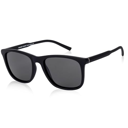 Vincent Chase By Lenskart | Full Rim Square| Polarized Stylish Sunglasses | 100% UV Protected | For Men & Women