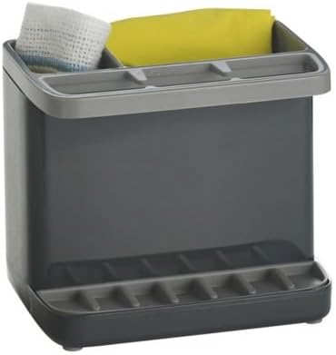 ilo Grey Sink Tidy For Sponges, Brushes & More (16x11.5x14cm)