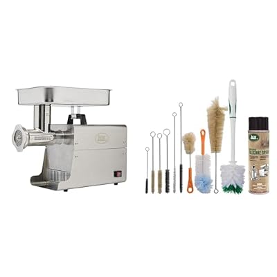 LEM Dual Grind #22 Big Bite Meat Grinder | 1HP & 11pc Grinder Cleaning Kit